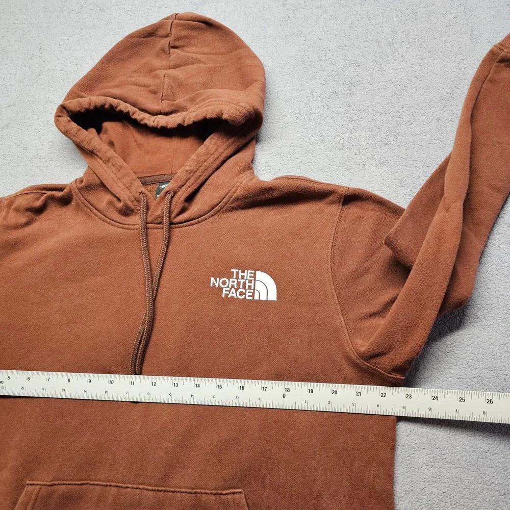 The North Face Never Stop Exploring Hoodie Mens M Brown Fleece Lined Pullover